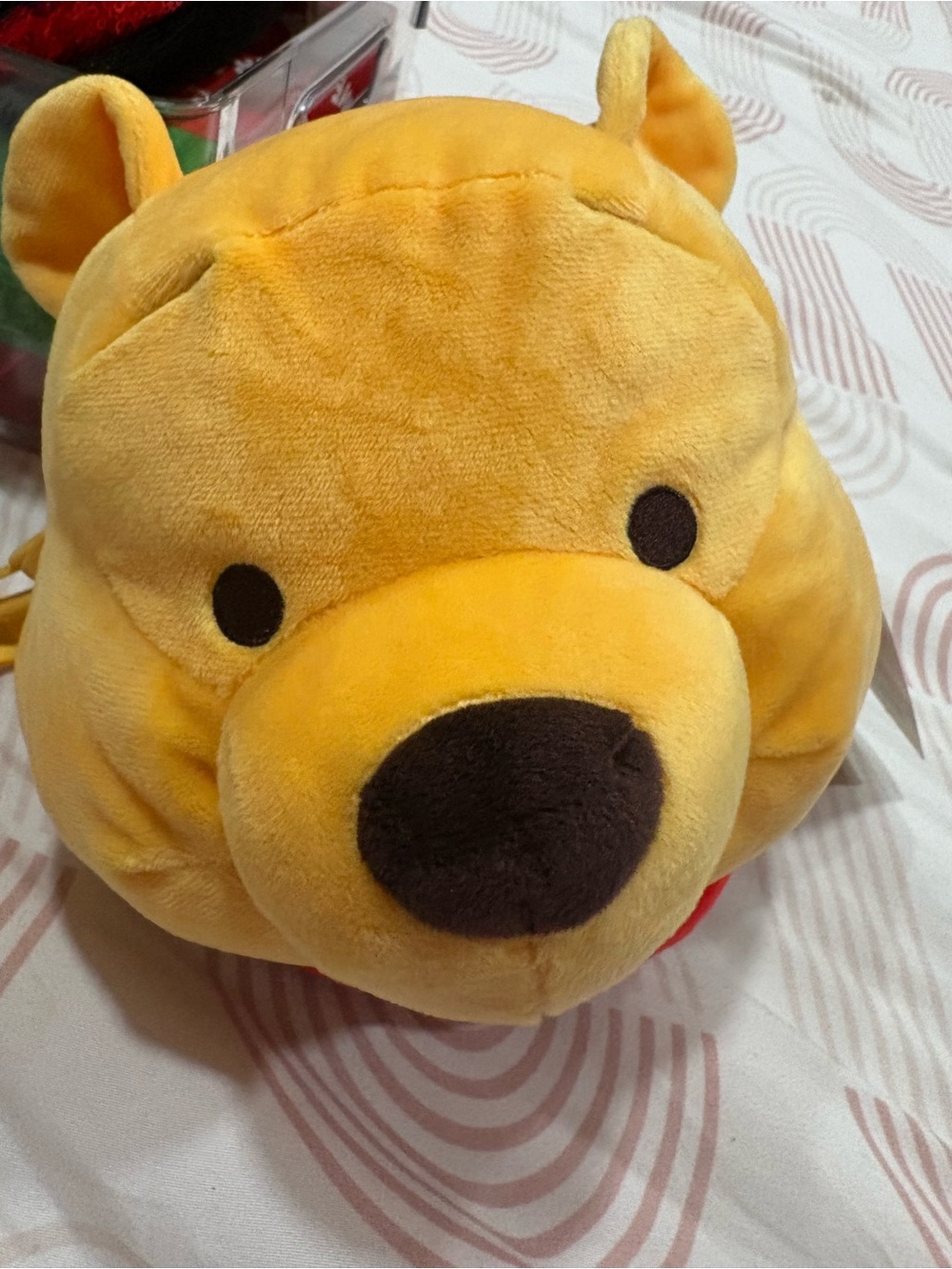 Disney Yellow Winnie the Pooh Plush Crossbody Bag